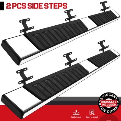 Fit 2015-2026 FORD F-150 Super/EXT Cab Nerf Bar 6'' Side Step SS Running Board H