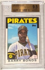 1986 Barry Bonds Topps Traded RC #11T... BGS 9.5 Gem Mint w/all 9.5 & 10 subs