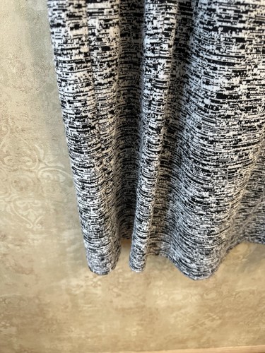 CALVIN KLEIN Stretch Black White Check Print Sheath Midi Dress Size 12 Comfort - Picture 7 of 14