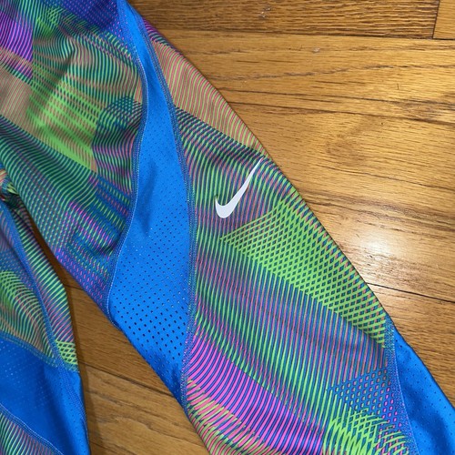 NIKE Pro Hyper Cool Frequency Training Caprihose Mehrfarbig M Crop Run Sport - Bild 7 von 11