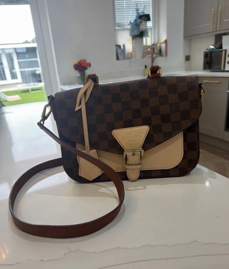 Louis Vuitton Canvas Beaumarchais Damier Ebene GHW