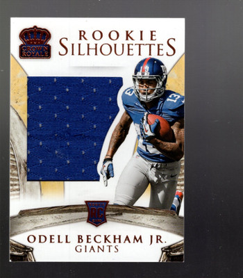 A7974- 2014 Crown Royale Rookie Silhouetten #214 Odell Beckham Jr. Trikot /199