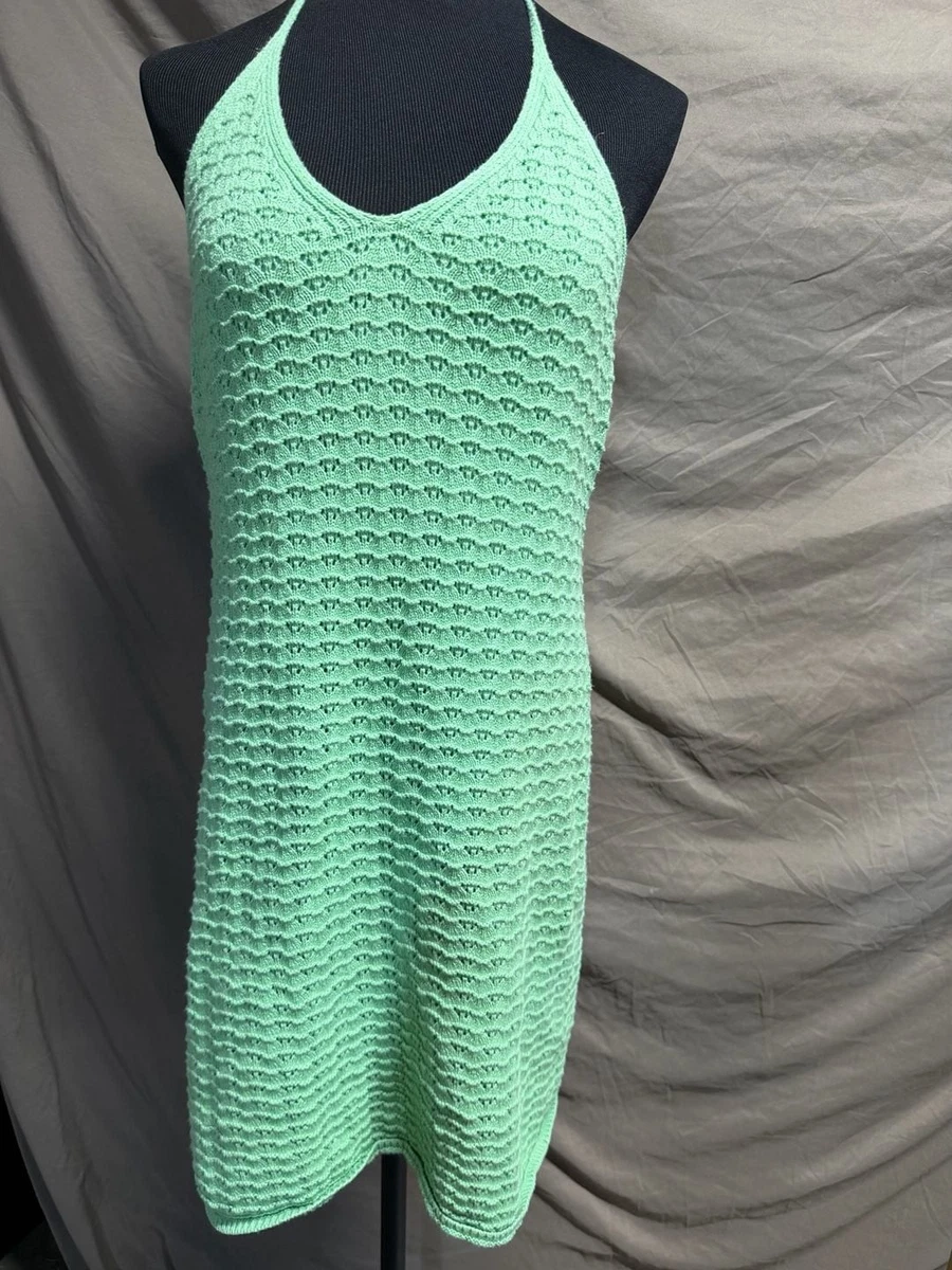 ebay crochet dress Kroshetta by Papillon Women's Crochet Beaded Black Fitted Dress Size Large