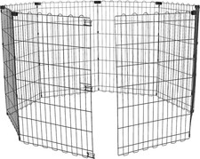 Portable Foldable Octagonal Metal Exercise Dog Playpen, Indoor/Outdoor Pet Fence