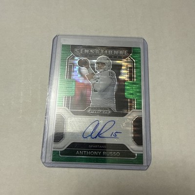 2022 Prizm Draft Picks Anthony Russo Sensational green pulsar Prizm Auto /25 