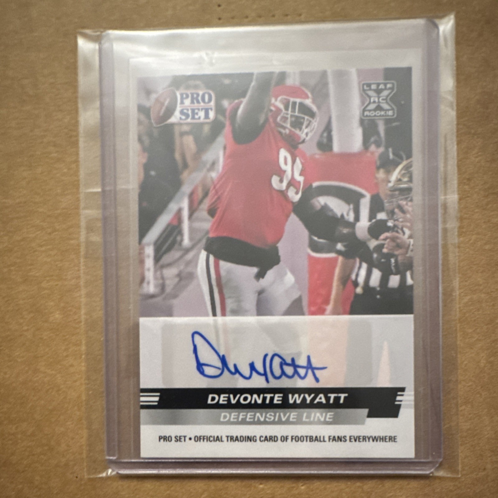 Leaf 2022 Pro Set Draft Autograph Rookie Devonte Wyatt #PSA-DW2 Georgia Bulldogs