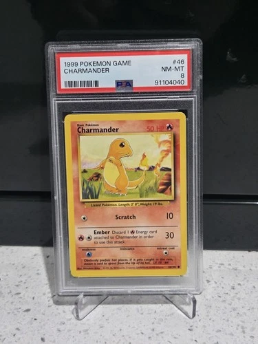 Charmander 1999 Pokemon Game Psa 8