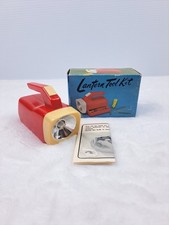 Vintage Flashlight Lantern Tool Kit Chadwick Miller Red Plastic Original Box