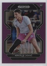 2022-23 Panini Prizm Draft Picks Purple Prizm 23/75 Nikola Jovic #75 1pe9