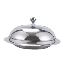 Stainless Steel Cloche Decorative Knob Stainless Steel Food Cover Rust-Resistant