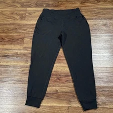 Sage Collective Black Joggers Pockets Stretchy Athleisure Sweatpants Women's M