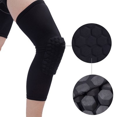 2Pcs Breathable Knee Brace Compression Sleeve for Running Gym L Size 115-140lbs