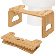 Toilet Stool Squat Adult and Kids - 8 Inches Foldable Flip Potty Poop