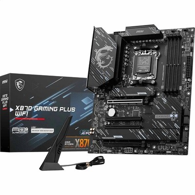 MSI X870 Gaming Plus WiFi Motherboard ATX M.2 Gen5 Wi-Fi 7 5G LAN 4x DDR5 Slots