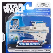 Star Wars Micro Galaxy Squadron Series 12 E-Wing Battle Damage R3-E3 Droid 0239
