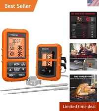 Wireless Dual Probe Meat Thermometer - 500FT Range for Smoker & Grill Perfection