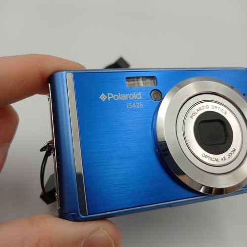 Polaroid IS426 Digital Camera 16 MP 4x Optical Zoom Blue with Case & Battery - Picture 3 of 19