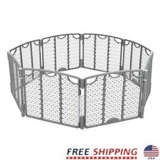 Indoor Outdoor Baby Playpen Foldable Safety Gate Portable Child Barrier 34 sqft