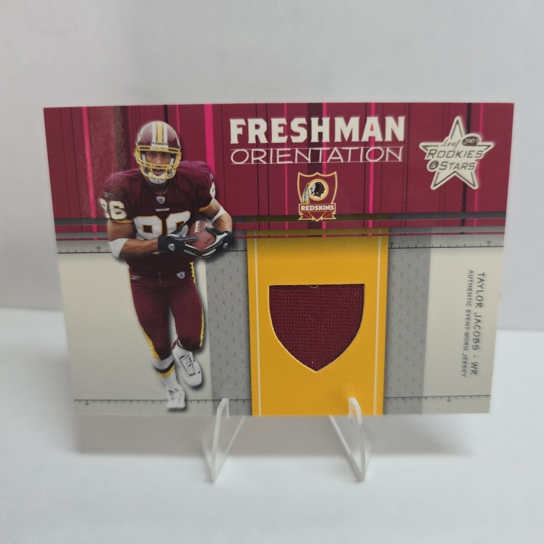 2003 Leaf Rookies & Stars - Freshman Orientation Jerseys Taylor Jacobs #FO-18...