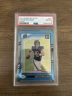 2024 Panini Donruss Optic Caleb Williams - Rated Rookie RC Aqua 015/299 RC PSA 8