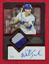 2025 Topps Update WILL SMITH Flagship Autograph Patch Auto Red /5 #TFAP2-WS