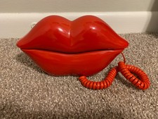 vtg novelty posantel KXT-108 red lips touchtone telephone sexy valentine works