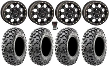 System 3 SB-7 15"Wheels Bk 6+1 32"Carnivore R/T Tires Polaris RZR Turbo R&Pro R