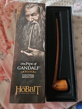THE HOBBIT LOTR PIPE OF GANDALF OFFICIAL FUNCTIONAL PROP REPLICA 9" RARE 