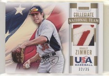 2013 Panini USA Baseball Box Set Prime 32/35 Bradley Zimmer #24 0b5