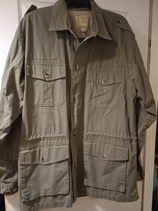 Veste De Chasse Vintage Cabela's 6-086 - Kaki Beige Taille XL Ceinturée