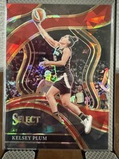 2024 Panini Select WNBA #205 Kelsey Plum Courtside Red Ice Prizm (w bonus card)