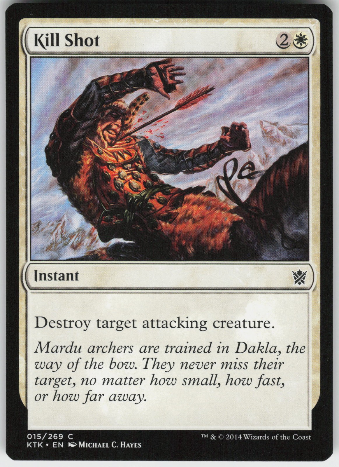 Kill Shot Khans of Tarkir Common Magic: The Gathering