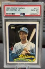1989 KEN GRIFFEY JR TOPPS TRADED ROOKIE PSA 10  MARINERS HOF 50-50? (552)