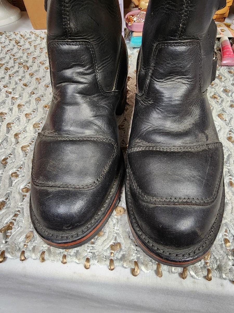 Chippewa 27862 Black Odessa Leather Euro Rally Motorcycle BOOTS