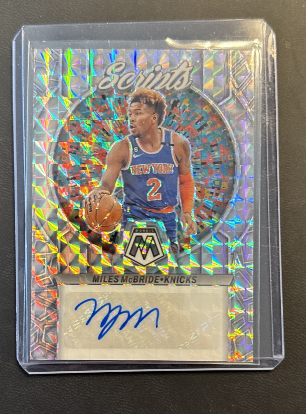 2022-23 Panini Mosaic - Scripts Miles McBride #MS-MCB (AU)