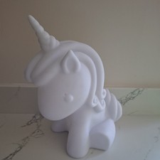 Unicorn Night Light Colour Changing Rainbow Unicorn Girls Bedroom Side Light 