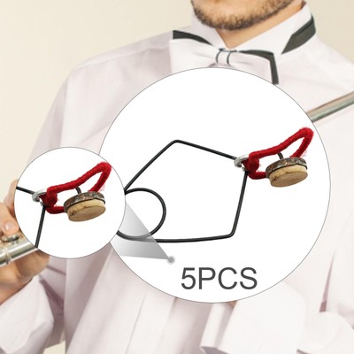5 Stück Flöte Knopf Tastenblock Clips Stahl Metall für professionellen Musiker Spieler