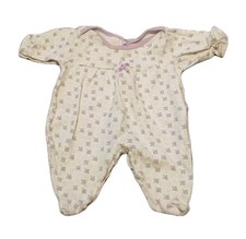 Vintage 2002 Playskool Floral White Purple Sleeper Girl's 0-3 Months 100 Cotton