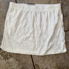Disney NWT Woman's Minnie Mouse Skort/skirt White Bows LARGE