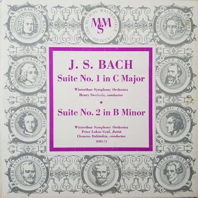 Bach Suite No. 1 In C Major / Suite No. 2 In B Minor Vinyl Single 10inch
