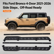 Side Steps Running Boards For 2021-2026 Ford Bronco 4doors W Rock Rails 500lbs Side Steps Running Boards For 2021-2026 Ford Bronco 4doors W Rock Rails 500lbs