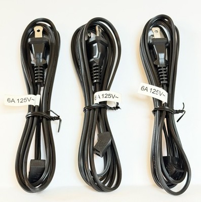 3PC Orion Fans C45-72P Fan Cord, 45deg Plug, NEMA 1-15 Plug 2 Cond SPT-1 Cbl