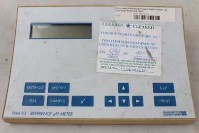 Used Radiometer Copenhagen PHM93 PHM 93 Lab pH Reference Meter Parts Only