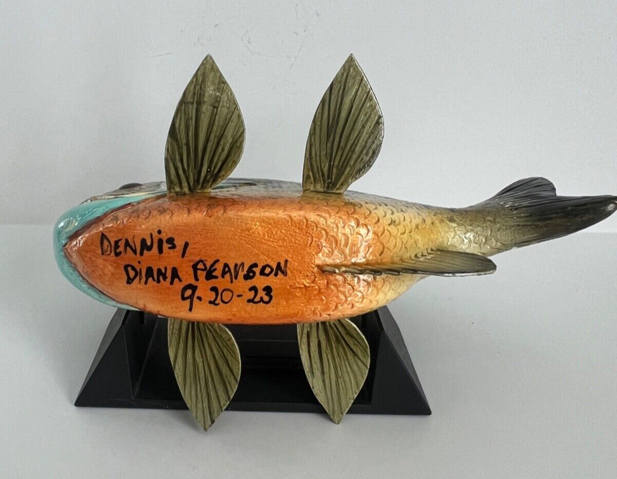 Bluegill Folk Art Ice Spear Fishing Decoy eBay