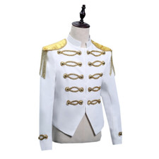 Vintage Style Men Blazer Jacket Coat Party Prom Showman Costume Fancy Dress Top