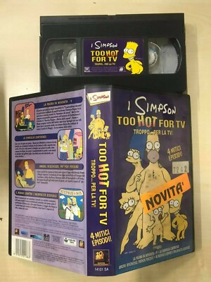 #ad I Simpson quot; Too hot for TV. Troppo per la TV quot; 4 episodi VHS EUR 7.20