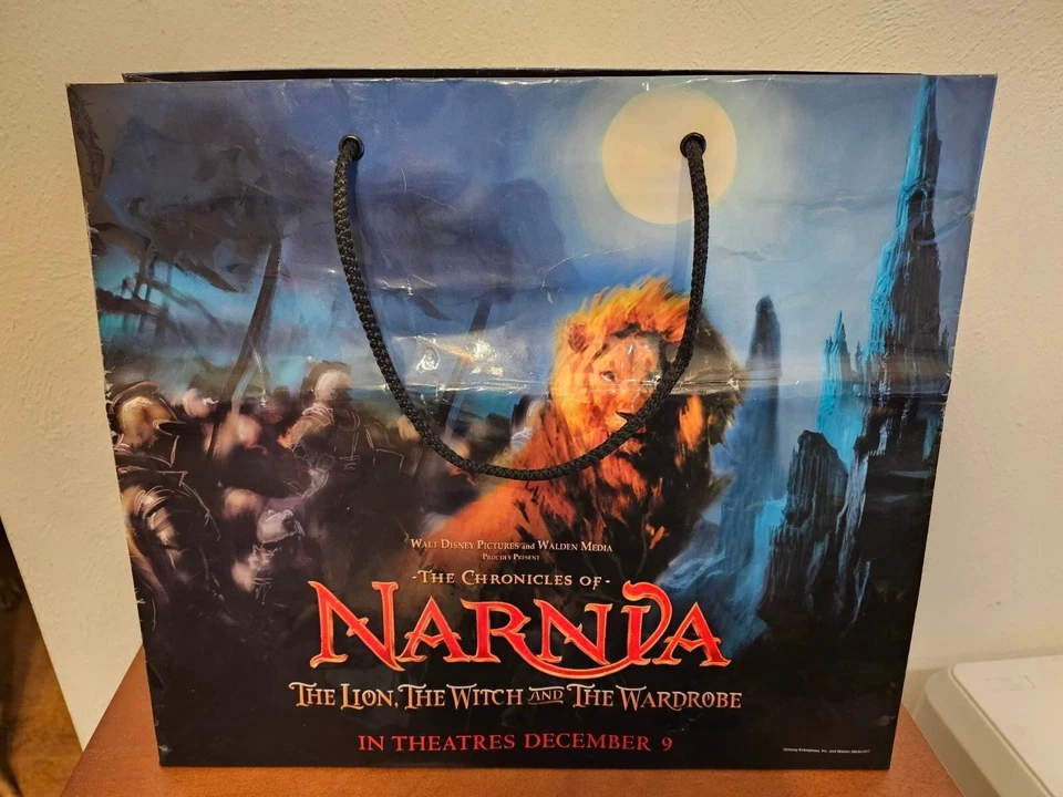 Bolsas de plástico para regalo/tote de Disney 2005 Crónicas de Narnia León, bruja y armario Foto 2 de 4