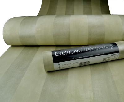 Edles Dekor Glitzer Gestreift Glänzend Creme Schimmer Luxus Tapete