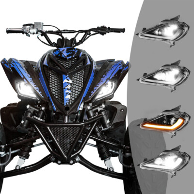 KEMIMOTO LED Headlights Head Lamp For 2006-2025 YAMAHA RAPTOR 700 700R Wolverine