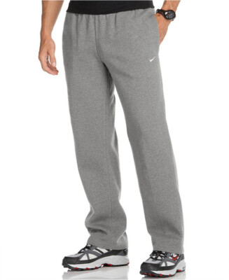 nike fleece open hem men's pants